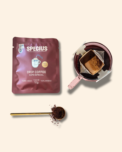 Drip Coffee SPECIUS | Linha: Memória Diária | Sul de Minas – 10 sachês