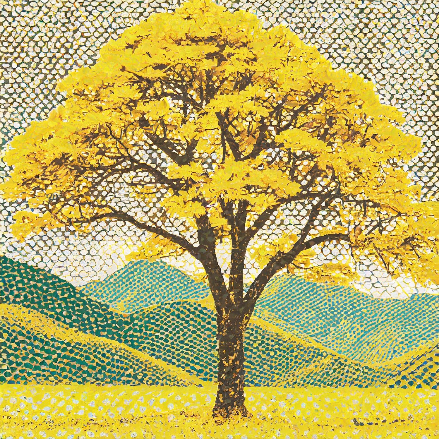 Specius ilustracao arvore ipe do cerrado mineiro