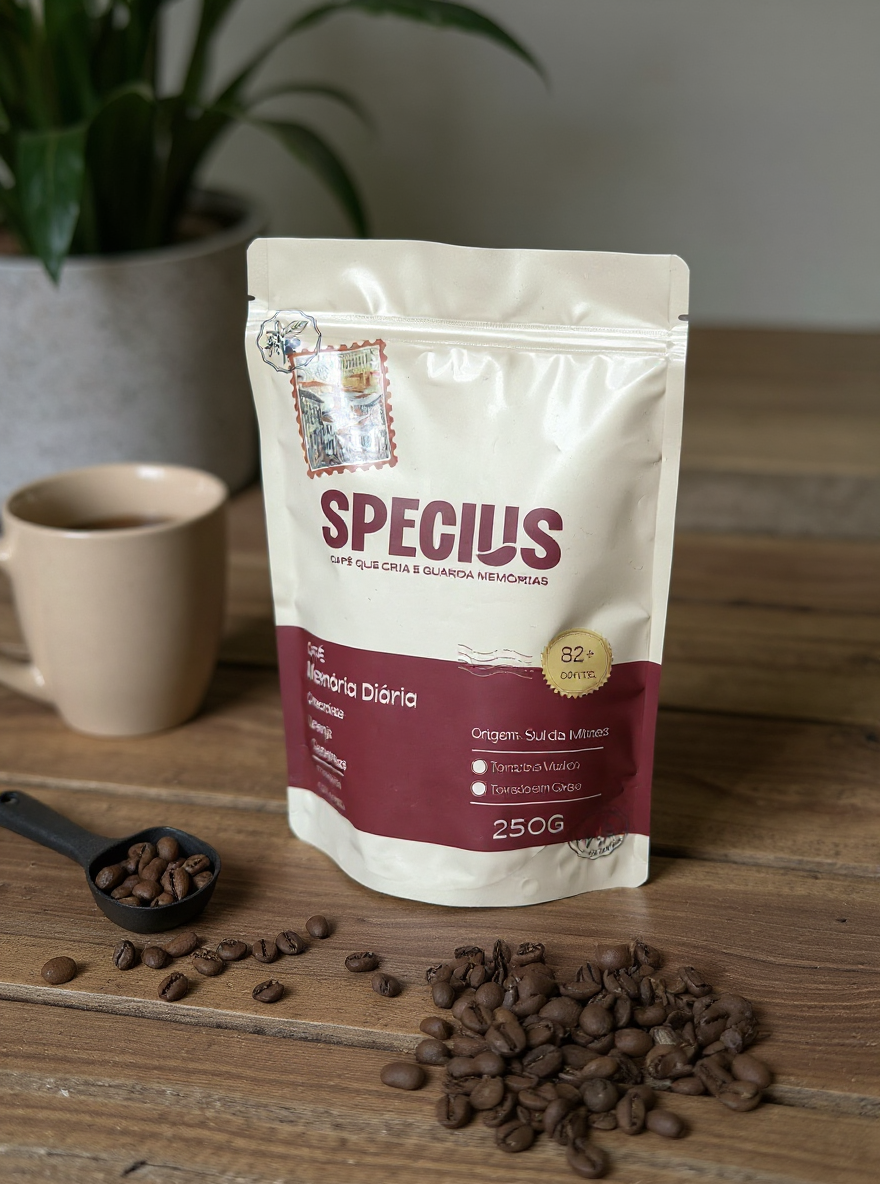 Café Especial SPECIUS | Linha: Memória Diária | Sul de Minas – 250g